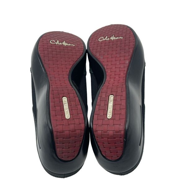 Cole Haan 9B NikeAir Comfort Clogs Wedge Slip On Slide Mule Black Gray Womens - Picture 11 of 14